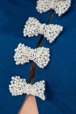 Pearl Bow Mini Dress - Image 8