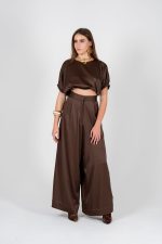 Satin Co-ord Crop Set - Image 4