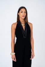 Midnight Halter Jumpsuit - Image 3