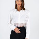 signature Lace Crop Shirt