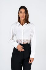 signature Lace Crop Shirt