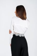 signature Lace Crop Shirt - Image 2