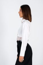 signature Lace Crop Shirt - Image 3