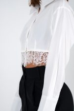 signature Lace Crop Shirt - Image 4