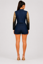 Sequin Denim Jacket - Image 3